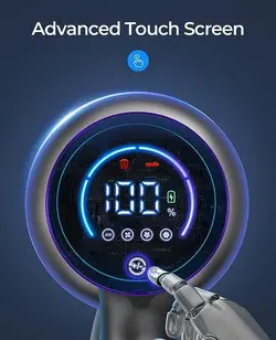 جارو شارژی لارسار Laresar، مدل 400W ،33000pa، با صفحه نمایش لمسی، تا 50 دقیقه زمان اجرا، جاروبرقی دستی ضد گره خوردگی- ارسال 15 الی 20 روزکاری | ایپسند| خرید از آمازون | خرید آسان از امارات و امریکا