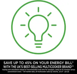 مولتی کوکر برند نینجا دارای 9 برنامه ،Ninja Foodi ،مدل Op350UK ، اجاق گاز فشار الکتریکی و سرخ کن بادی، استیل برس خورده و مشکی - 6 لیتر|ارسال 15 الی 20 روزکاری | ایپسند| خرید از آمازون | خرید آسان از امارات و امریکا