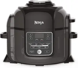 مولتی کوکر برند Ninja|مدل OP300UK| خاکستری و مشکی|7 در 1| 6 لیتر| اجاق گاز فشار الکتریکی | سرخ کن بدون روغن| زمان تحویل 2 تا 3 هفته کاری | ایپسند| خرید از آمازون | خرید آسان از امارات و امریکا