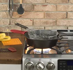 ماهیتابه برند Lodge|مدل ‎L10DSK3 | ماهیتابه چدنی|30.48 سانتی‌متر | 12 اینچ | 4.73 لیتر|مشکی|ارسال 15 الی 20 روزکاری | ایپسند| خرید از آمازون | خرید آسان از امارات و امریکا