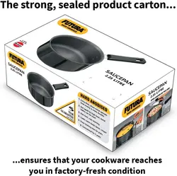 ماهیتابه برند Hawkins |مدل HWS_L90_BLK| آنادایز سخت| بدون درب|ضخامت 3.25 میلی متر| 2.25 لیتر| مشکی|Futura|زمان تحویل 2 تا 3 هفته کاری | ایپسند| خرید از آمازون | خرید آسان از امارات و امریکا