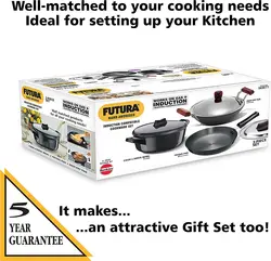 سرویس قابلمه برند HAWKINS مدل ‎HWS_ILS1_BLK |آنادایز سخت| پایه سازگار با القایی|ماهیتابه| ماهیتابه عمیق| کاسه پخت و پز|مشکی-ارسال 10 الی 20 روز کاری | ایپسند| خرید از آمازون | خرید آسان از امارات و امریکا