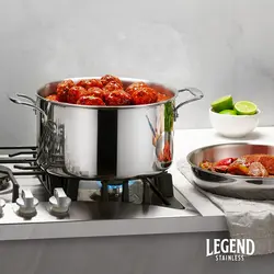 سرویس قابلمه 12 پارچه برند Legend|ست ظروف استیل 3 لایه|ست های طبخ تابه|قابلمه|ماهیتابه|روکش حرفه ای با کیفیت|بدون PFOA، PTFE و PFOS|زمان تحویل 3 تا 4 هفته کاری | ایپسند| خرید از آمازون | خرید آسان از امارات و امریکا