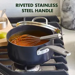 سرویس قابلمه 10 پارچه برند GreenPan|مدل ‎CC003271-001 | قابلمه| ماهیتابه|سرامیکی نچسب |بدون PFAS| قابل شستشو در ماشین ظرفشویی| فر| مشکی|زمان تحویل 2 تا 3 هفته کاری | ایپسند| خرید از آمازون | خرید آسان از امارات و امریکا