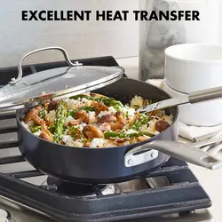 سرویس قابلمه 10 پارچه برند GreenPan|مدل ‎CC003271-001 | قابلمه| ماهیتابه|سرامیکی نچسب |بدون PFAS| قابل شستشو در ماشین ظرفشویی| فر| مشکی|زمان تحویل 2 تا 3 هفته کاری | ایپسند| خرید از آمازون | خرید آسان از امارات و امریکا