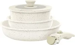 سرویس قابلمه 5 پارچه برند CAROTE مدل A02124،ست قابل جابجایی|سفید |ارسال 15 الی 20 روزکاری | ایپسند| خرید از آمازون | خرید آسان از امارات و امریکا