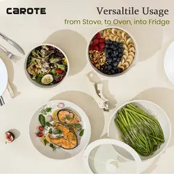 سرویس قابلمه 5 پارچه برند CAROTE مدل A02124،ست قابل جابجایی|سفید |ارسال 15 الی 20 روزکاری | ایپسند| خرید از آمازون | خرید آسان از امارات و امریکا