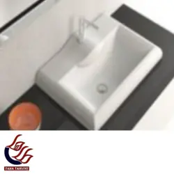 روشویی روسنگی گلسار مدل گاترین 50 سرریز مخفی