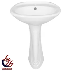 کاسه روشویی با پایه جنس مرجان - طاها تهویه