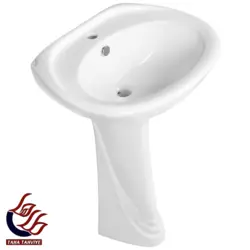 کاسه روشویی با پایه جنس مرجان - طاها تهویه