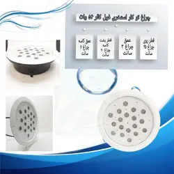 چراغ توکار استخری فول کالر 54 وات 12 ولت مدل 54RERGB - گرین کیت