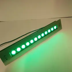 چراغ توکار استخری مستطیل استیل فول کالر 36 وات 12 ولت مدل 36STRGB - گرین کیت