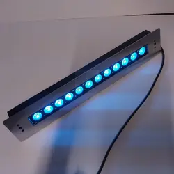 چراغ توکار استخری مستطیل استیل فول کالر 36 وات 12 ولت مدل 36STRGB - گرین کیت