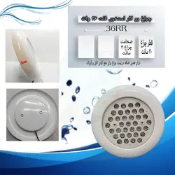 چراغ روکار استخری فلت مولتی کالر 36 وات 12 ولت مدل 36RRM - گرین کیت