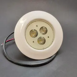 چراغ فنردار ضدآب مخصوص سقف استخر تک رنگ 3 وات 12 ولت مدل 3REF - گرین کیت