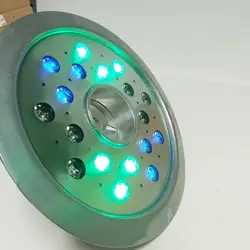 چراغ فواره ضد آب تک رنگ 18 وات 12 ولت مناسب لوله 3.4 تا 2 اینچ مدل 18RFT - گرین کیت