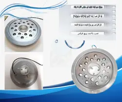 چراغ فواره ضد آب تک رنگ 18 وات 12 ولت مناسب لوله 3.4 تا 2 اینچ مدل 18RFT - گرین کیت