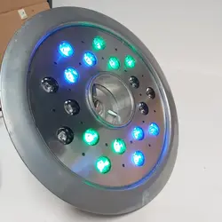 چراغ فواره ضد آب تک رنگ 18 وات 12 ولت مناسب لوله 3.4 تا 2 اینچ مدل 18RFT - گرین کیت