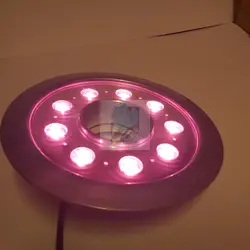 چراغ فواره ضد آب تک رنگ 9 وات 12 ولت مناسب لوله 3.4 تا 2 اینچ مدل 9RFT - گرین کیت