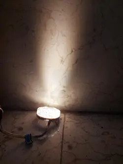 چراغ فواره ضد آب تک رنگ عدسی داخل2 وات 12 ولت مناسب لوله 1.2 اینچ مدل 2RFD - گرین کیت