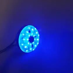 چراغ فواره ضد آب تک رنگ عدسی داخل2 وات 12 ولت مناسب لوله 1.2 اینچ مدل 2RFD - گرین کیت