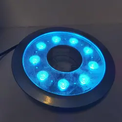 چراغ فواره ضد آب فول کالر 27 وات 12 ولت مناسب لوله 3.4 تا 2 اینچ مدل 27RFTRGB - گرین کیت