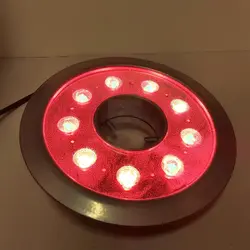 چراغ فواره ضد آب فول کالر 27 وات 12 ولت مناسب لوله 3.4 تا 2 اینچ مدل 27RFTRGB - گرین کیت