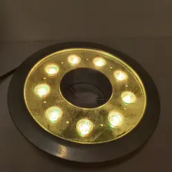 چراغ فواره ضد آب فول کالر 27 وات 12 ولت مناسب لوله 3.4 تا 2 اینچ مدل 27RFTRGB - گرین کیت