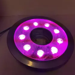 چراغ فواره ضد آب فول کالر 27 وات 12 ولت مناسب لوله 3.4 تا 2 اینچ مدل 27RFTRGB - گرین کیت