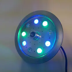 چراغ فواره ضد آب مولتی کالر 9 وات 12 ولت مناسب لوله 1.2 و 1 اینچ مدل 9RFM - گرین کیت