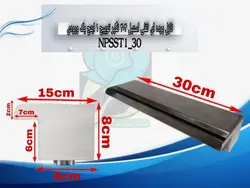 نازل پرده ای ثقلی استیل 304 نگیر توپیچ 1 اینچ یک ورودی مدل NPSST1-30 - تولید چراغ استخر و جکوزی ، وال واشر،چراغ آبنما،نازل فواره