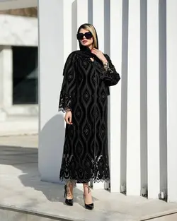 مانتو مجلسی دانتل و پولک در ۵ طرح