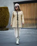 کت کاپشنی کتان درجه یک