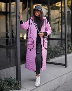 کاپشن دور رو چهارحالته کیفدار (هم پافر هم کاپشن هم دورو)