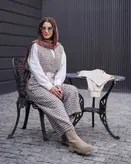 بیلرسوت کمر چرمی به همراه کراپ کت چرمی(به صورت جدا هم قابل خرید هست)