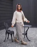 بیلرسوت کمر چرمی به همراه کراپ کت چرمی(به صورت جدا هم قابل خرید هست)