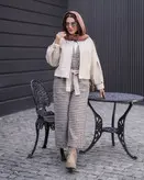 بیلرسوت کمر چرمی به همراه کراپ کت چرمی(به صورت جدا هم قابل خرید هست)