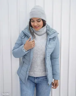 کاپشن یقه خزدار ساوین