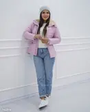 کاپشن یقه خزدار ساوین