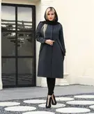 پالتو ریما یقه گرد بغل پرچی