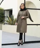 پالتو ریما یقه گرد بغل پرچی