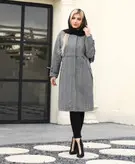 پالتو ریما یقه گرد بغل پرچی