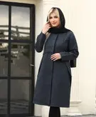 پالتو ریما یقه گرد بغل پرچی