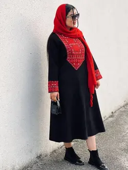 کفتان خرجکار تافته مخمل کبریتی