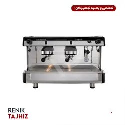 اسپرسوساز صنعتی دوگروپ نیمه اتوماتیک مشکی  فائما مدل FAEMA E98 UP