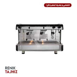 اسپرسوساز صنعتی دوگروپ نیمه اتوماتیک مشکی تال کاپ فائما مدل FAEMA E98 UP