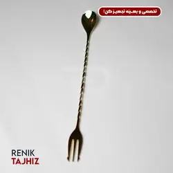 تال اسپون طلایی چنگالی 30 سانت RENIK