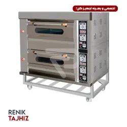 فر پیتزا دو طبقه 18 بشقاب گازی اسمارت
