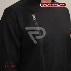 روپوش (کت سر آشپز) زیپ دار مشکی مدیوم CHEF'S COAT M