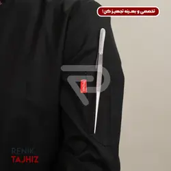 روپوش (کت سر آشپز) زیپ دار مشکی مدیوم CHEF'S COAT M